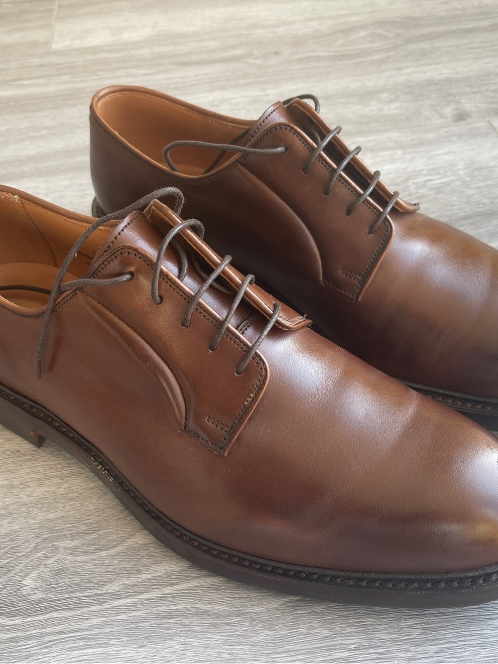 Crockett And Jones Lanark 3 Lace Up Dress Shoes Size 11 E Mens US Size 12 E